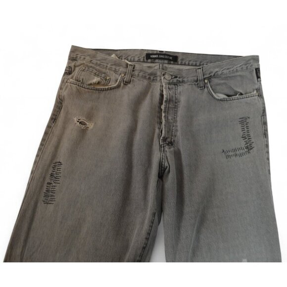 Versace Jeans Couture Men’s Gray Distressed Jeans Size 40 Designer Italy